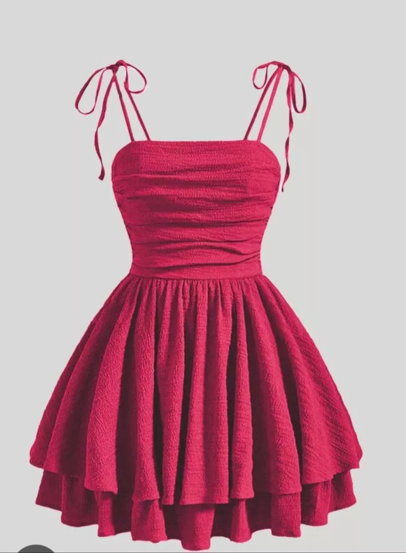 Elegant Ruched Party Dress in Yairipok Yambem with Tie Straps -  - Buy Online at HIJAM SONIA DEVI