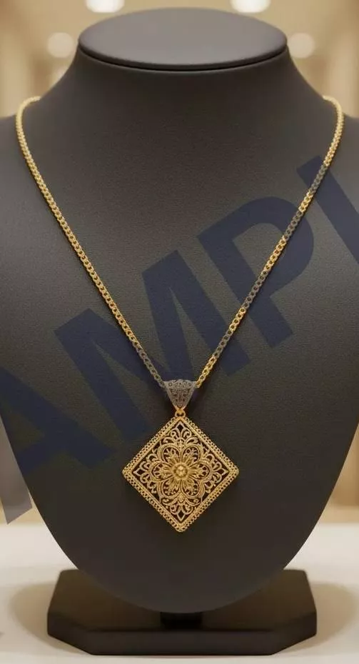 Jewelry/Elegant Gold Plated Pendant Necklace in Booth No 81 Sector No 9 Exquisite Design -  - Buy Online at NEW BHAGWATI JEWELLERS