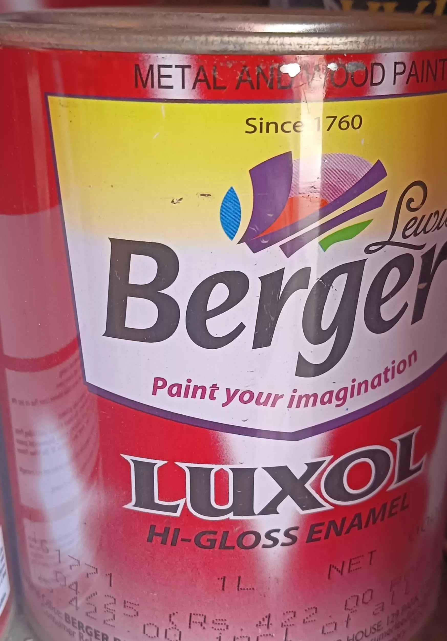 Burger Paint in Suagpur - Chip-Free Finish -  - Buy Online at DEKA AND SONS HARDWARE