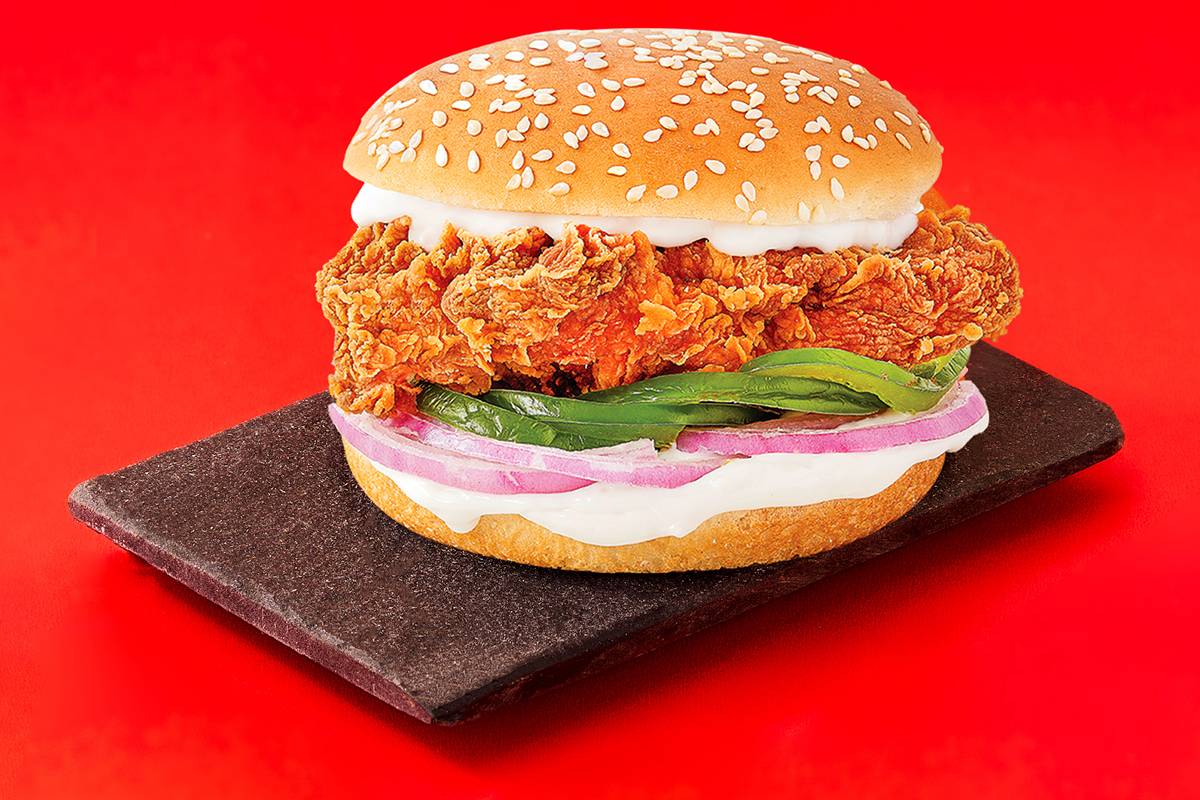 Hot Crispy chicken Burger -  - Buy Online at FIVE STAR CHICKEN