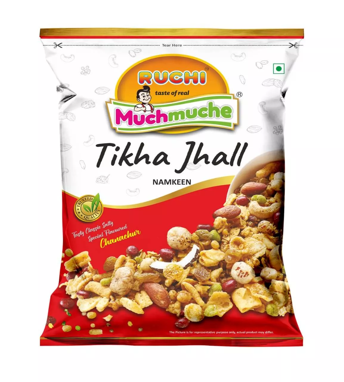 Ruchi Muchmuche Tikha Jhall Namkeen in Bardhaman - Spicy and Crunchy Mix -  - Buy Online at RUCHI SNACK INDUSTRIES