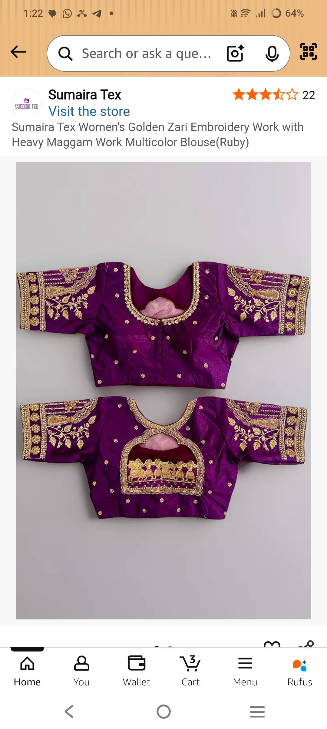 Bluse works -  - Buy Online at ALAMKRUTHA BOTIC AND MAGAM WORKS