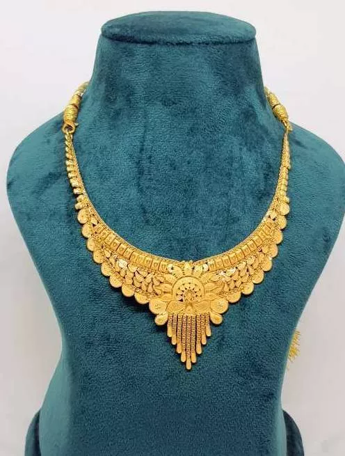 Jewelry/Necklace in Keishampat Dhobimachu Leirak Near Tiddim Oil Pump Gold Plated -  - Buy Online at PANTHOIBI JEWELLERY HOUSE