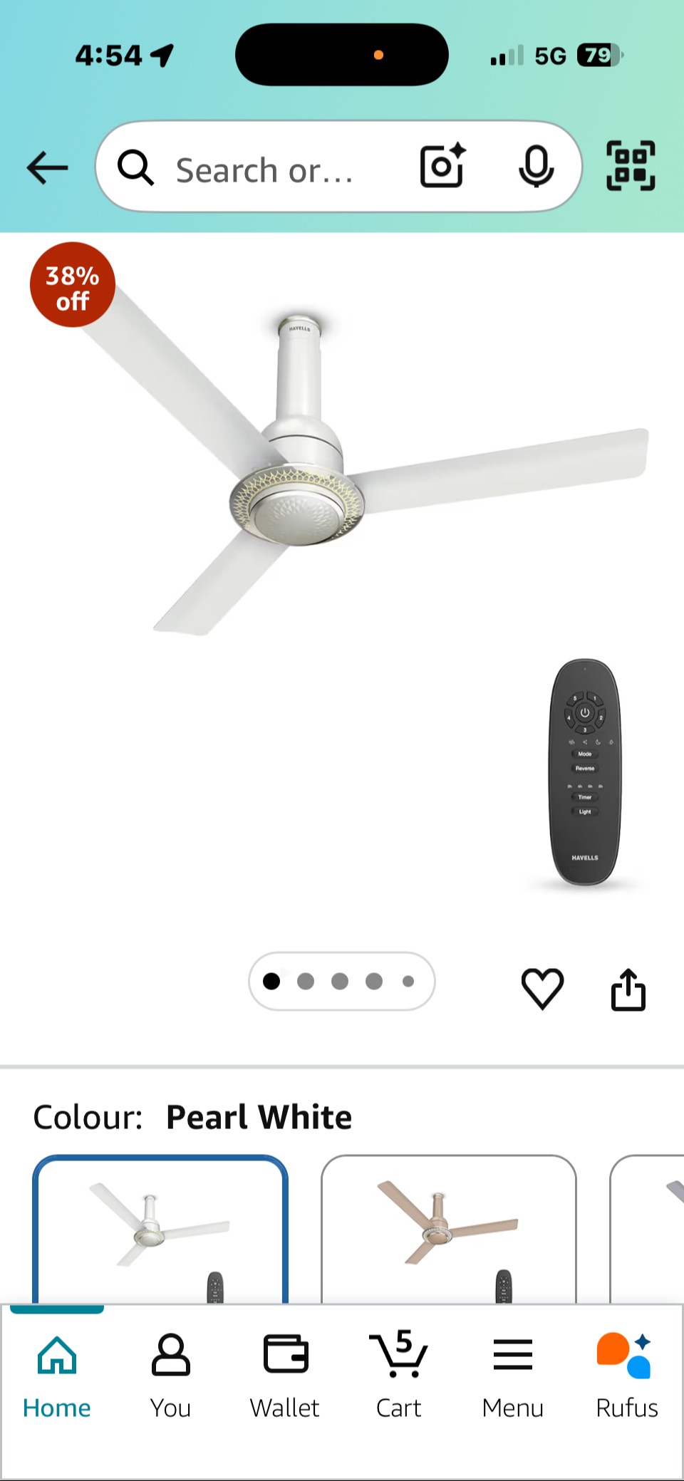 Havells Ceiling Fan in Faridkot with Remote Control for Efficient Cooling -  - Buy Online at AMRIT ELECTRONICS