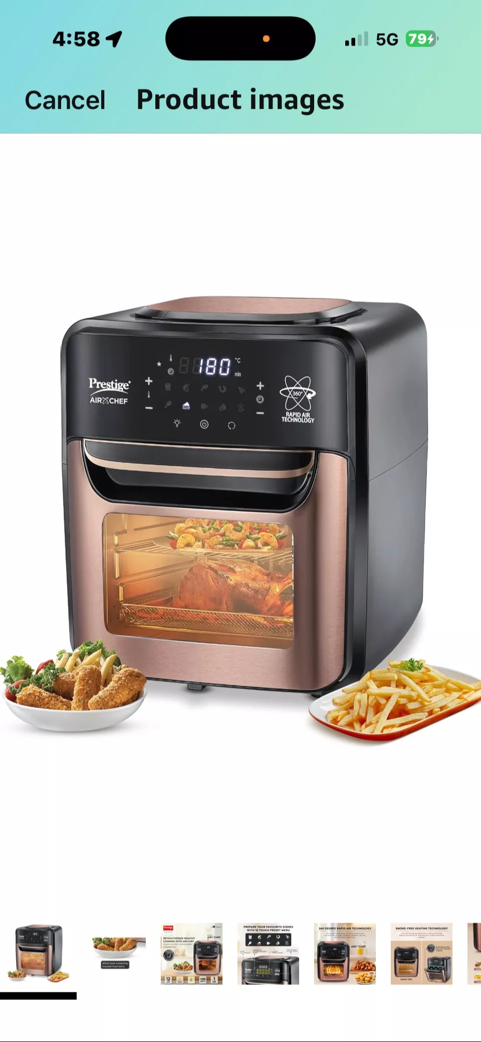  Prestige Air Fryer Oven in Faridkot - 360-Degree Rapid Air Technology AMRIT ELECTRONICS C O AMRIT  ELECTRONICS NEAR  PURANA KHOOH WARA BHAI KA FARIDKOTLANDMARK PURANA Khoi