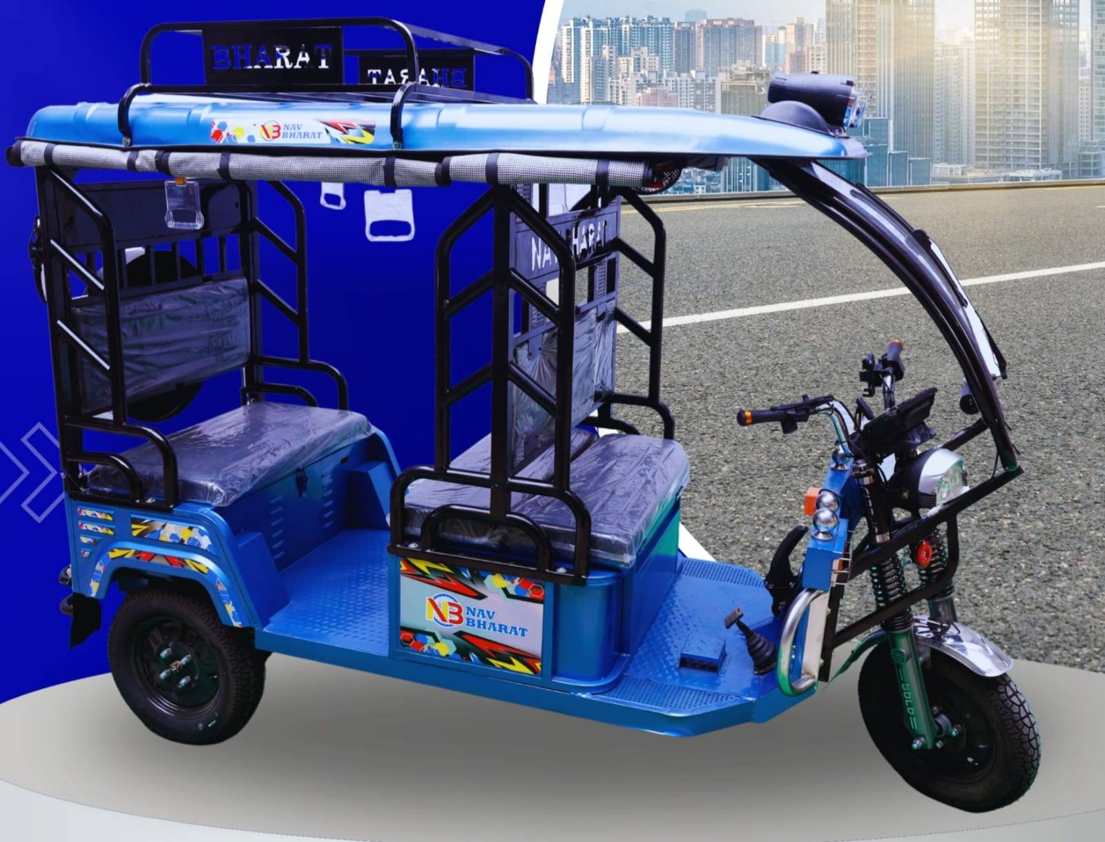 Nav Bharat Electric Rickshaw in Bilaspur - Eco-Friendly and Efficient -  - Buy Online at M S YASH AUTOMOBILES