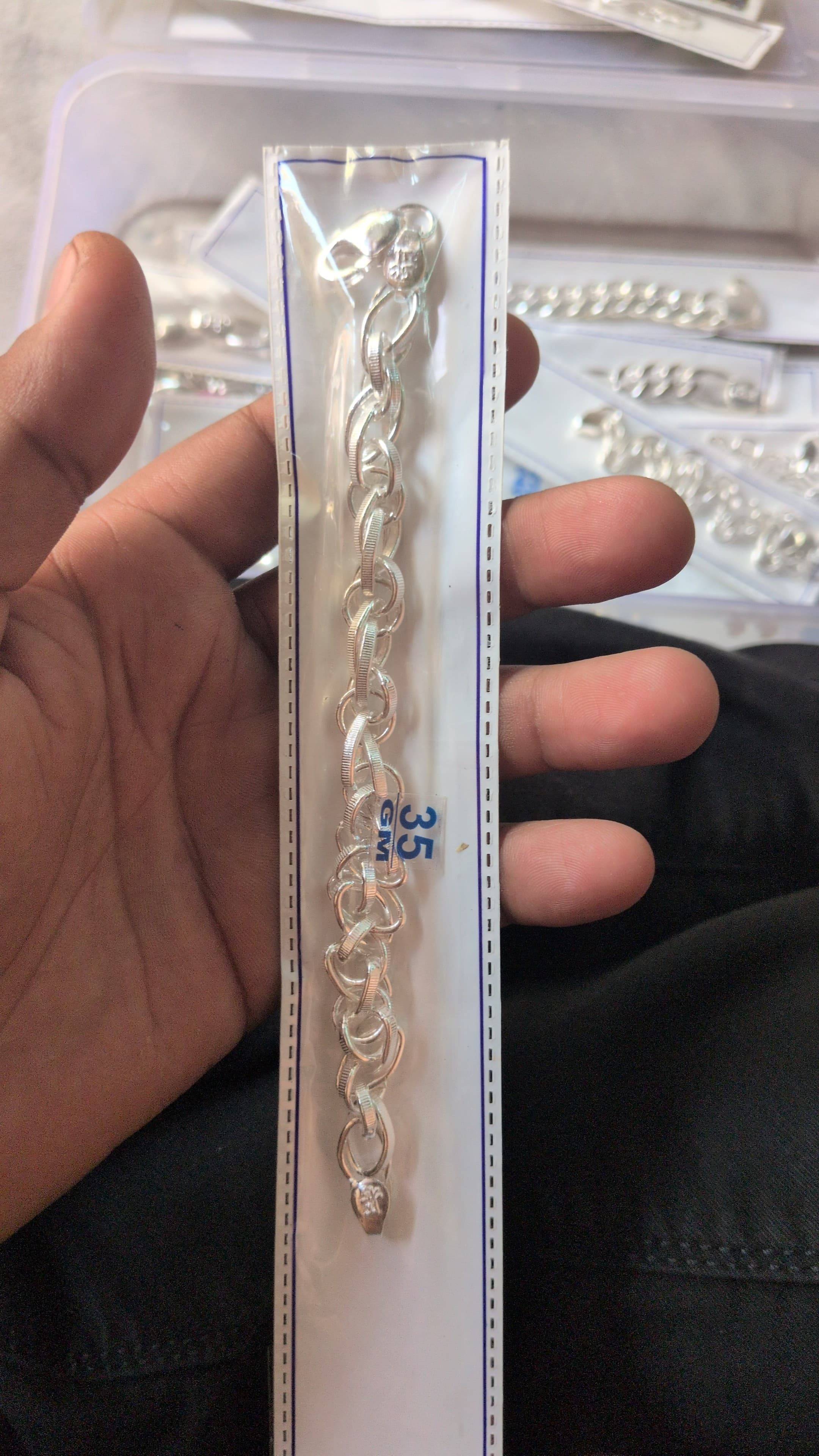 H A Jewellers Silver Chain Bracelet in Sadabad: Elevate Your Style