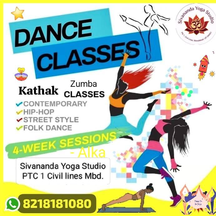  Dance Classes in our Studio Civil Lines: Explore Kathak, Zumba, and Bollywood Styles SIVANANDA YOG ASHRAM TRUST CIVIL LINENEAR ICICIBANK OPP MAHALLA THANA