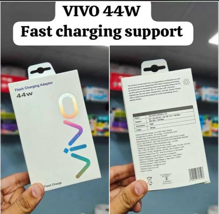  VIVO Fast Charger in Ashok Nagar 44W Quick Charging SHRIRAM MOBILE ASHOK NAGAR STATION ROAD ASHOKNAGAR ASHOKNAGAR MADHYA PRADESH 473331 473331  STATION ROAD ASHOKNAGAR ASHOKNAGAR MADHYA PRADESH 473331 473331