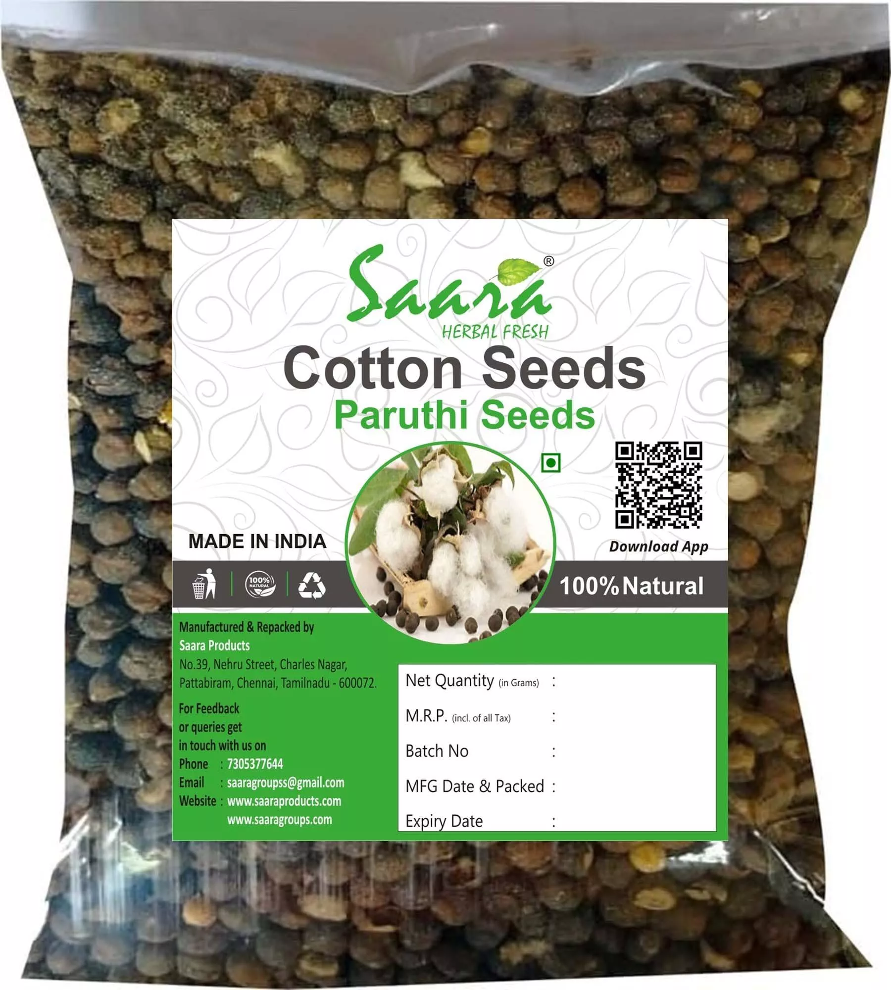  Saara Herbal Fresh Cotton Seeds in Imphal - High-Quality Planting Seeds LENIN AGROTECH KHUMAN LAMPAKCHINGMEIRONGOPPOSITE ISBT