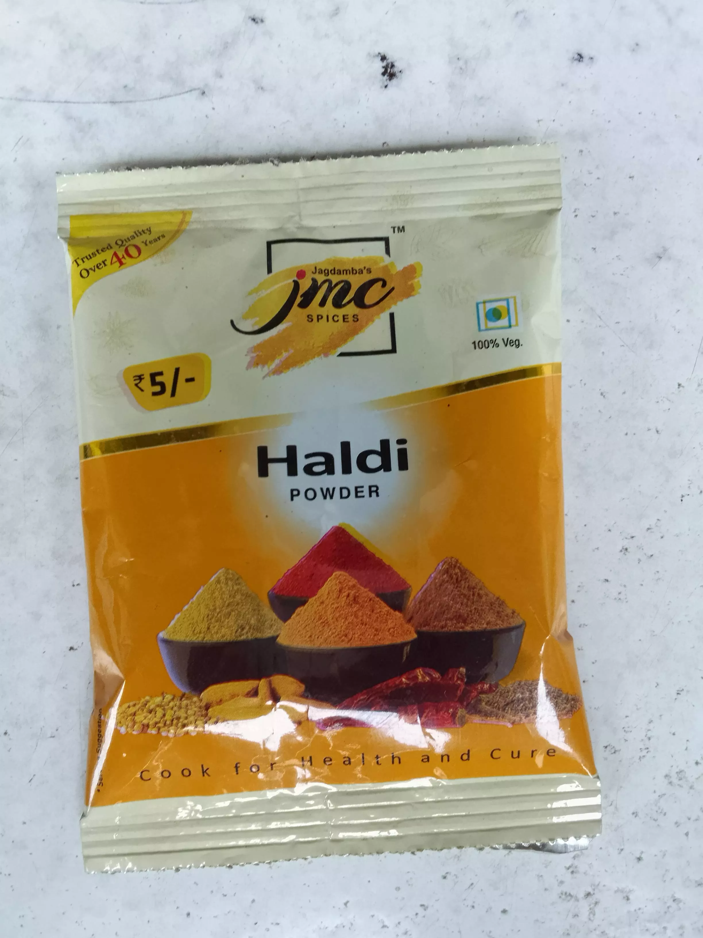 Jagdamba's JMC Haldi Powder in Chhorghatta - Enhance Flavor and Color -  - Buy Online at SHAKUNTALA STORE