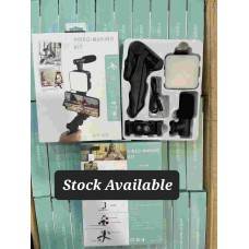 Mobile Vlogging Kit with Tripod & Microphone - vlogging kit: mobile vlogging kit in panipat haryana with tripod, microphone & led light - Buy Online at MK STOREE