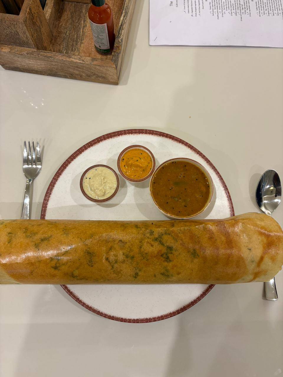 THE FORTRESS CAFE AND MULTI CUISINE - Masala Dosa in Jaipur Rajasthan: Crispy South Indian Delight in DUDU