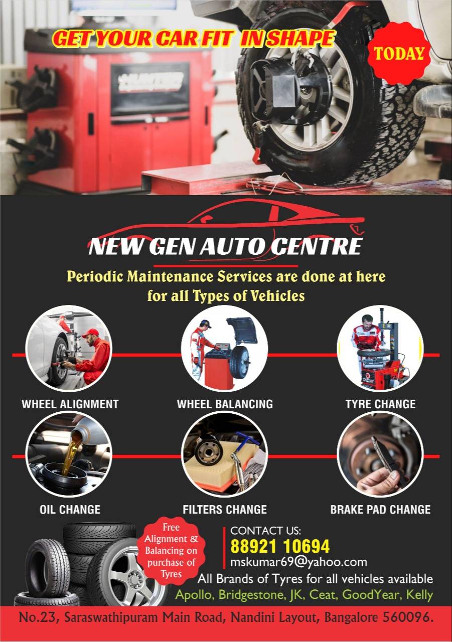 NEW GEN AUTO CENTRE - Vehicle Maintenance Services in Nandini Layout Expert Periodic Care in BANGALORE