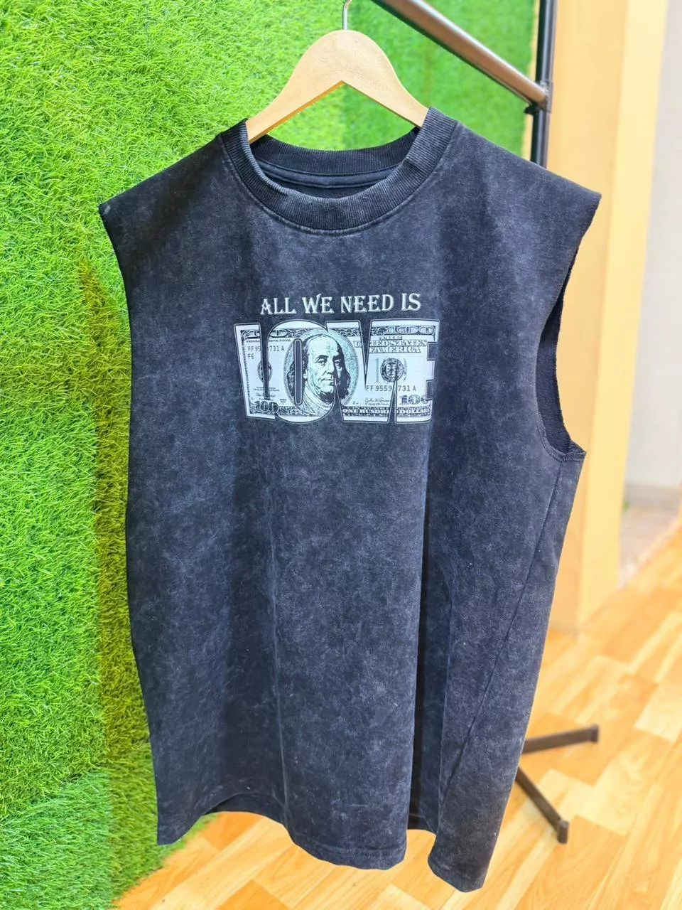 Clothing/Graphic Sleeveless T-Shirt in Kolkata All We Need Is Love -  - Buy Online at SHIVAM ENTERPRISE