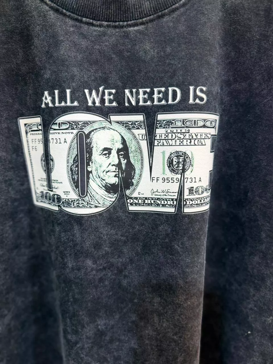 Clothing/Graphic Sleeveless T-Shirt in Kolkata All We Need Is Love - Image 1