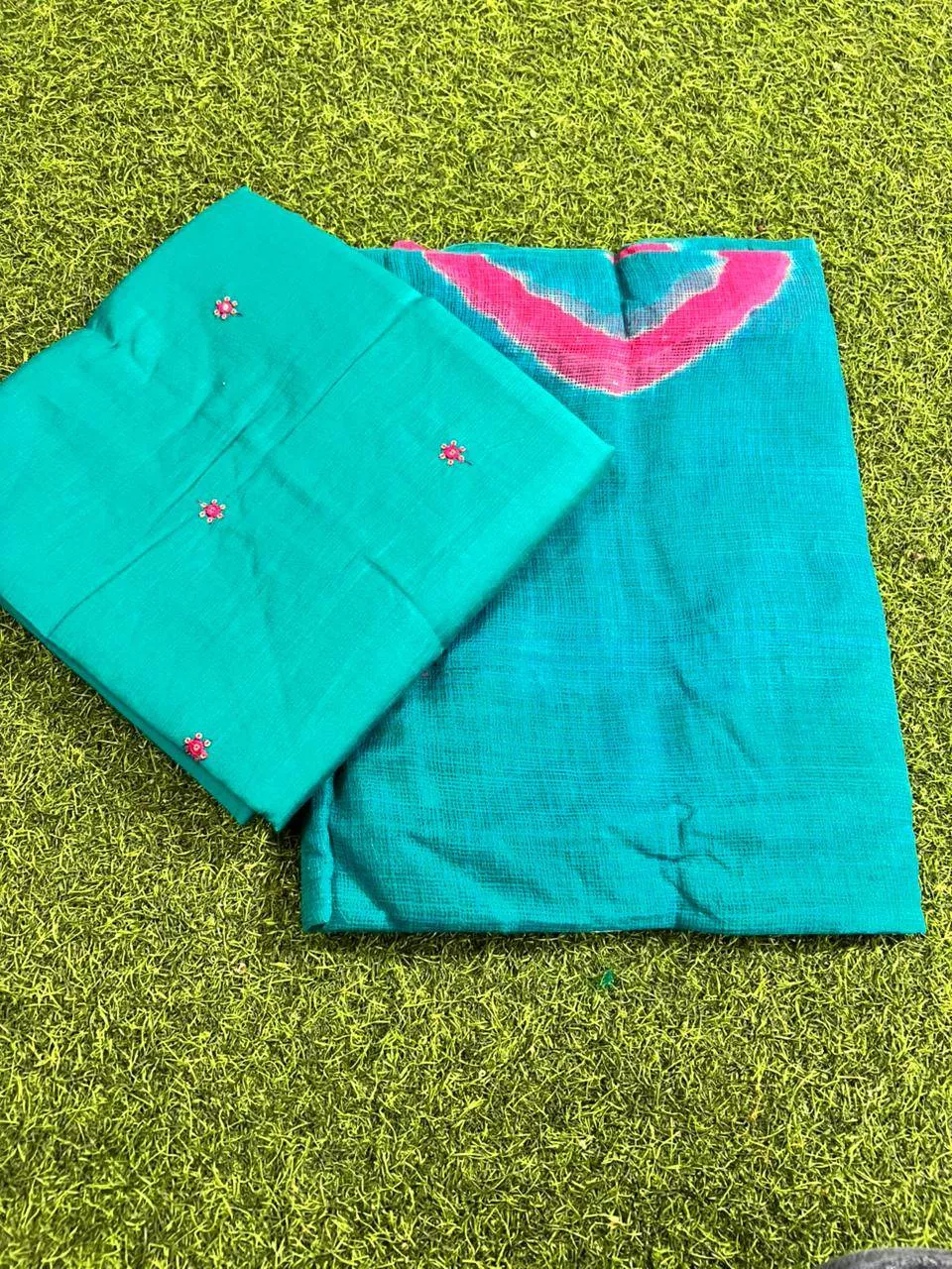 Rajputi Cotton Suit - Elegant Doriya Work -  - Buy Online at LAADLI BOUTIQUE