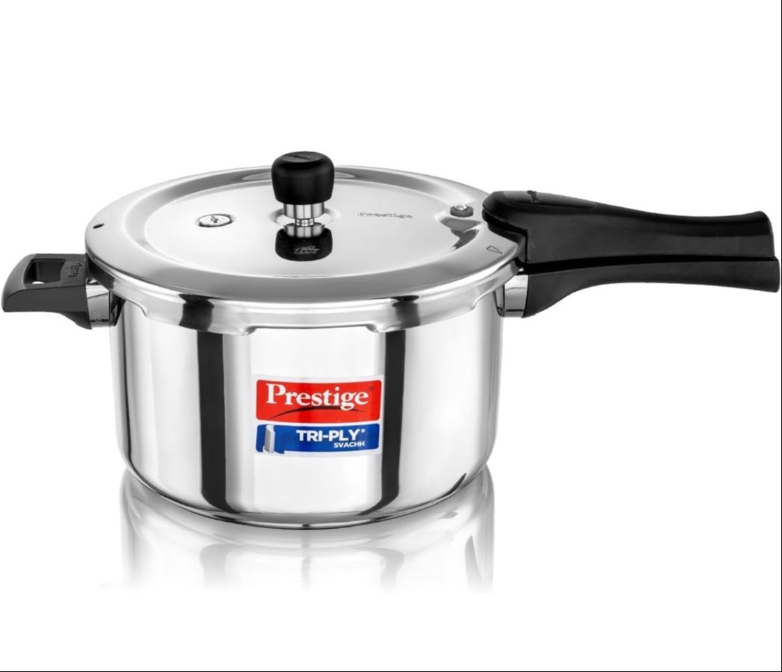 Prestige Tri-Ply Pressure Cooker in Hampankatta Svachh Lid -  - Buy Online at KAMATH AND CO