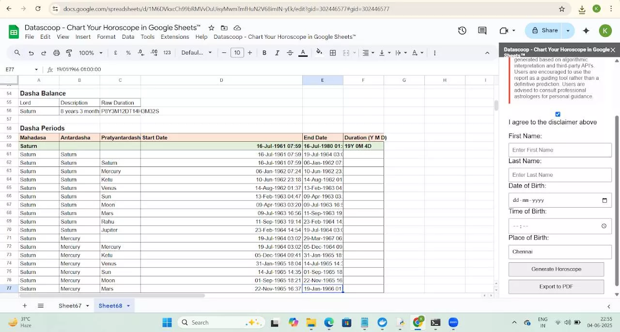 Datascoop - Horoscope Chart in Lucknow: Personalized Astrological Charts -  - Buy Online at TERRA ENTERPRISES