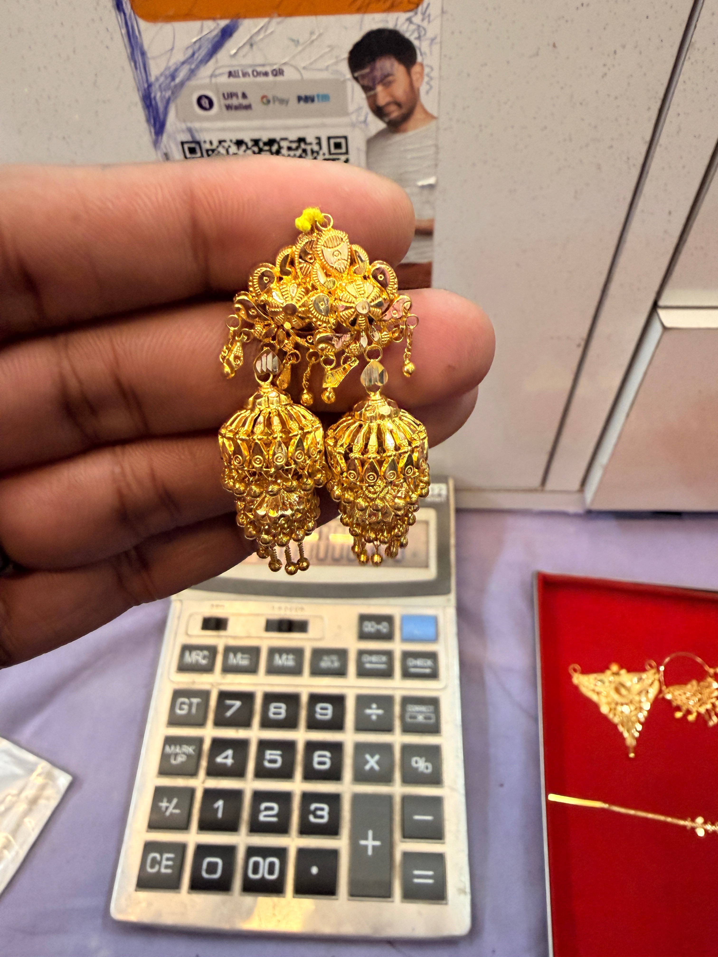 Shubham Jewellers 18k Jhumka Making Charge 8.5 in Shahjadpur - Elegant Design -  - Buy Online at SUBHAM SONI