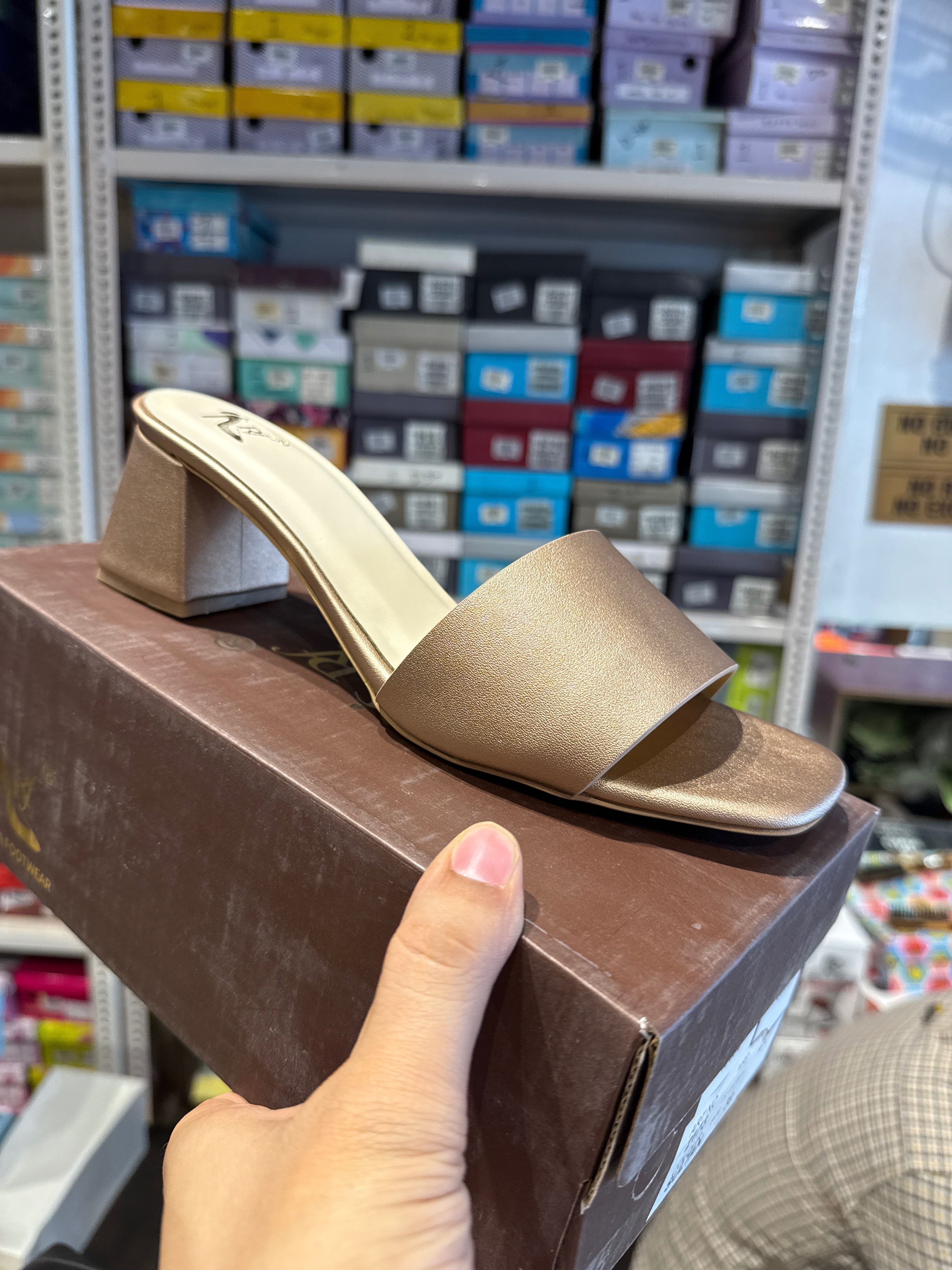 Block Heel Sandals in Sangaria: Elegant Beige Sandals -  - Buy Online at A K FOOTWEAR