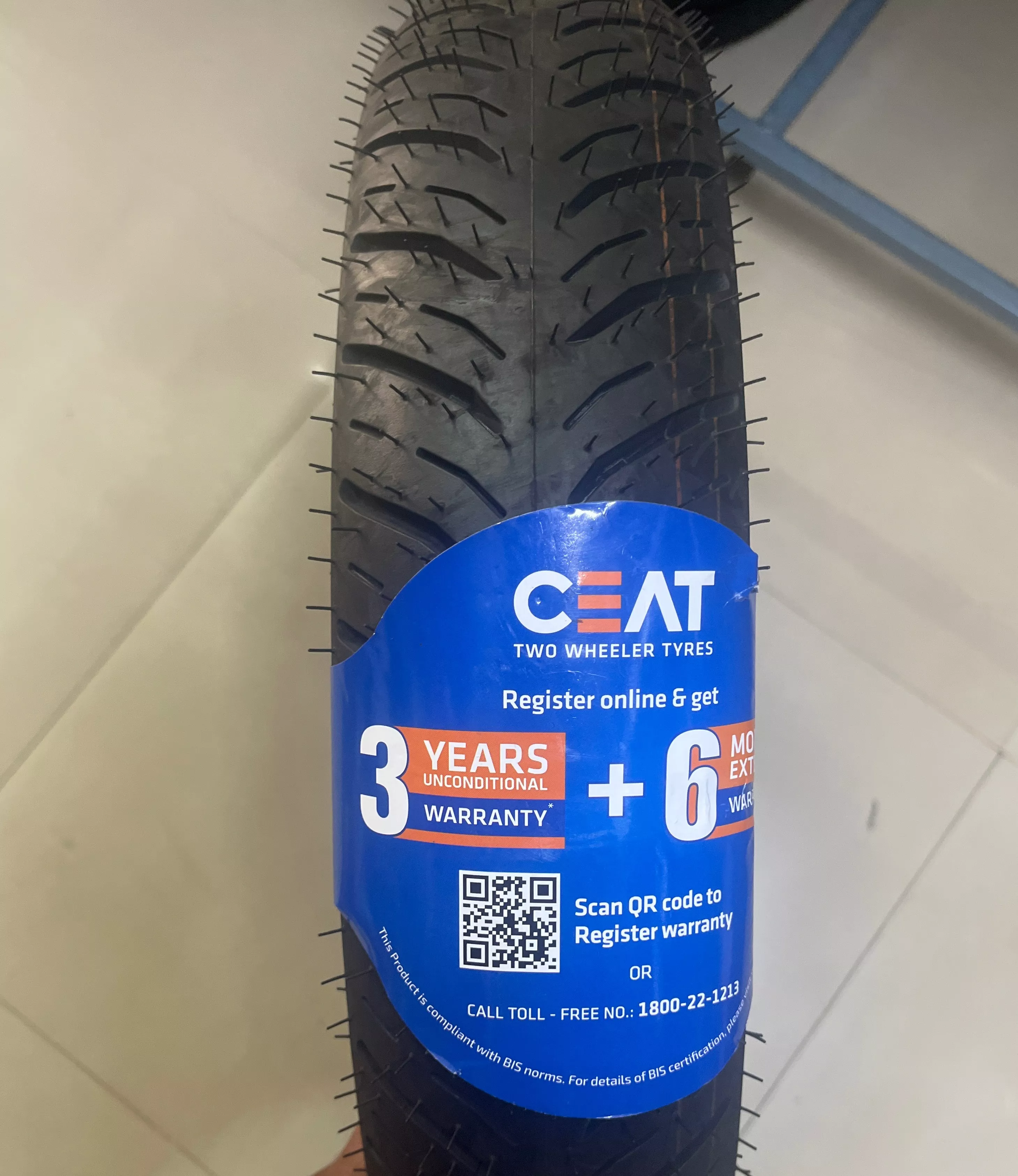 CEAT Tyre in Kurnool: High-Performance 100-80-18 TL Ceat Zoom -  - Buy Online at SUPER MADINA TYRES