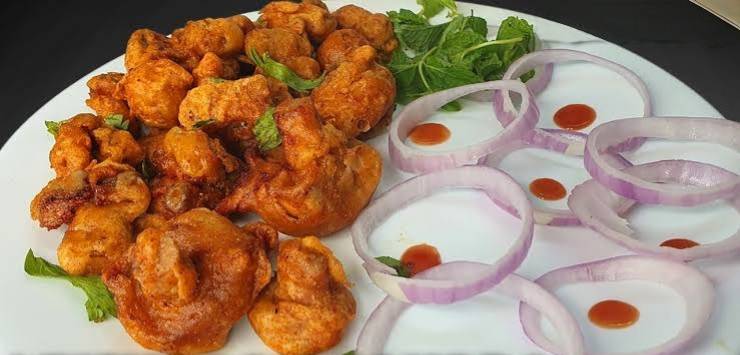 Mushroom Pakoda in Sri Ram Nagar Polasara - Crispy and Delicious -  - Buy Online at TRISHNABEE Restaurant