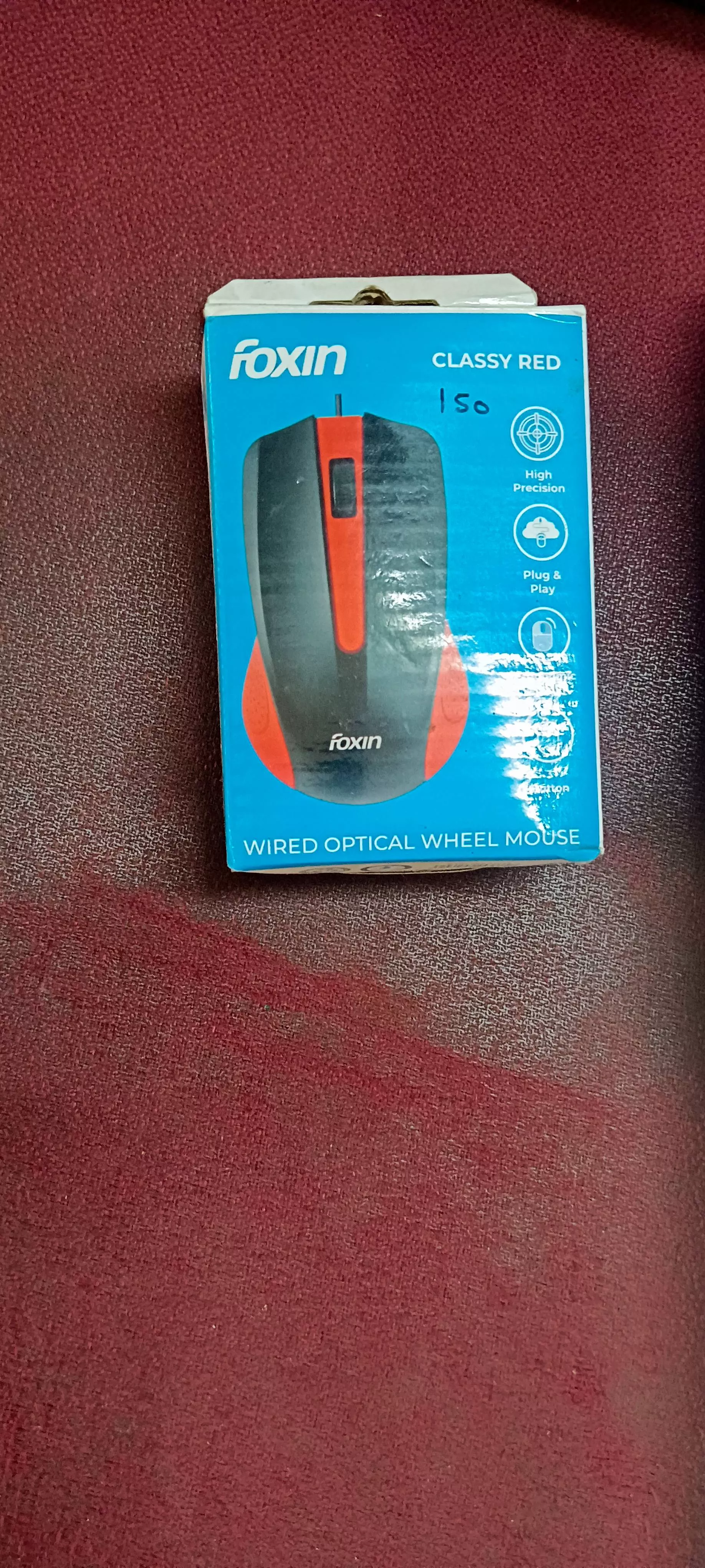  Foxin Mouse in Joura: Classy Red Wired Optical Mouse SANDEEP KUMAR SHAKYA 7 25 SUBHASH ROAD WARD NO 7 JOURA JOURA JOURA MORENA  LANDMARK Jain School Ke Pass Joura
