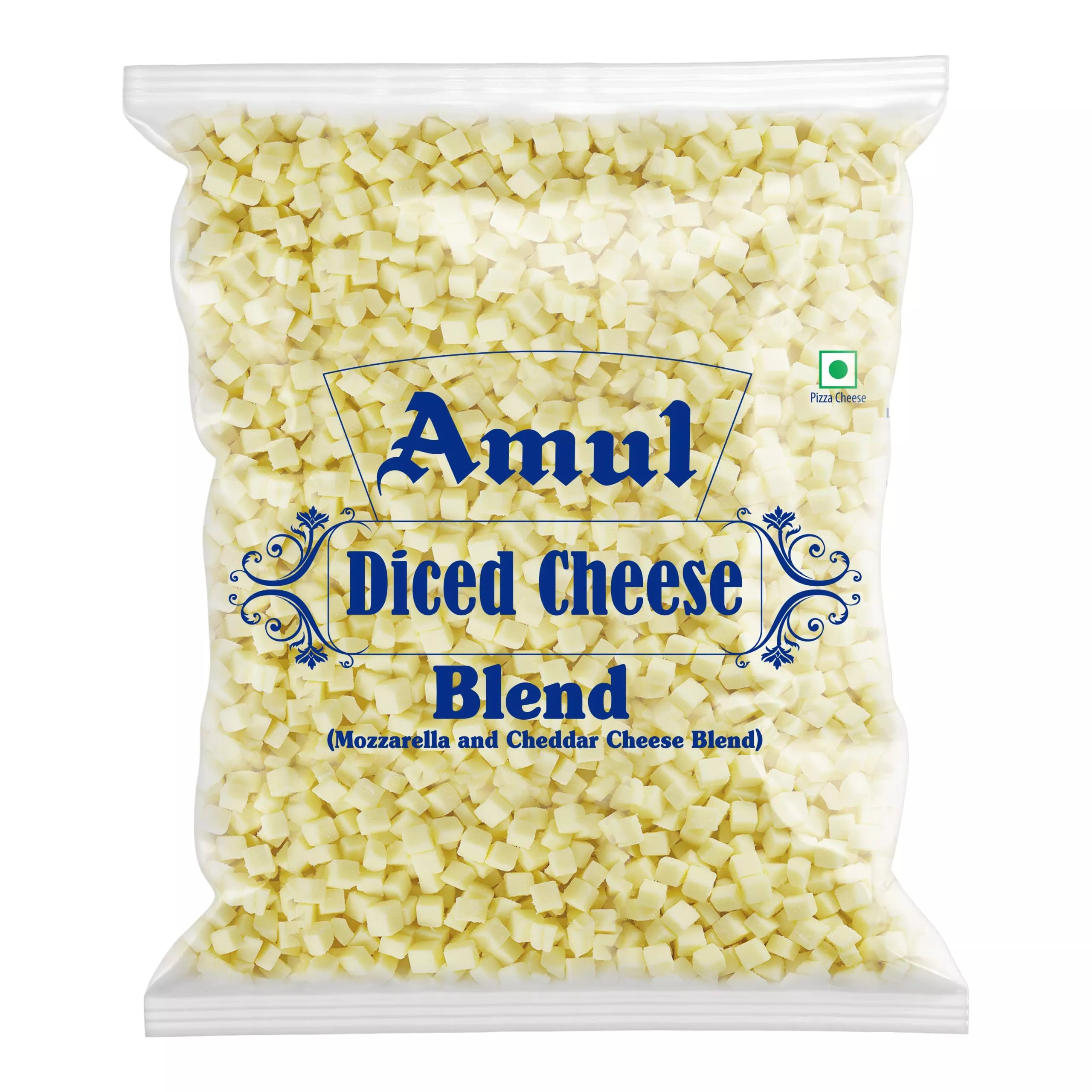 Amul Cheese Blend in Alibag: Diced Mozzarella and Cheddar for Easy Use -  - Buy Online at SHREE SEVA AGENCY