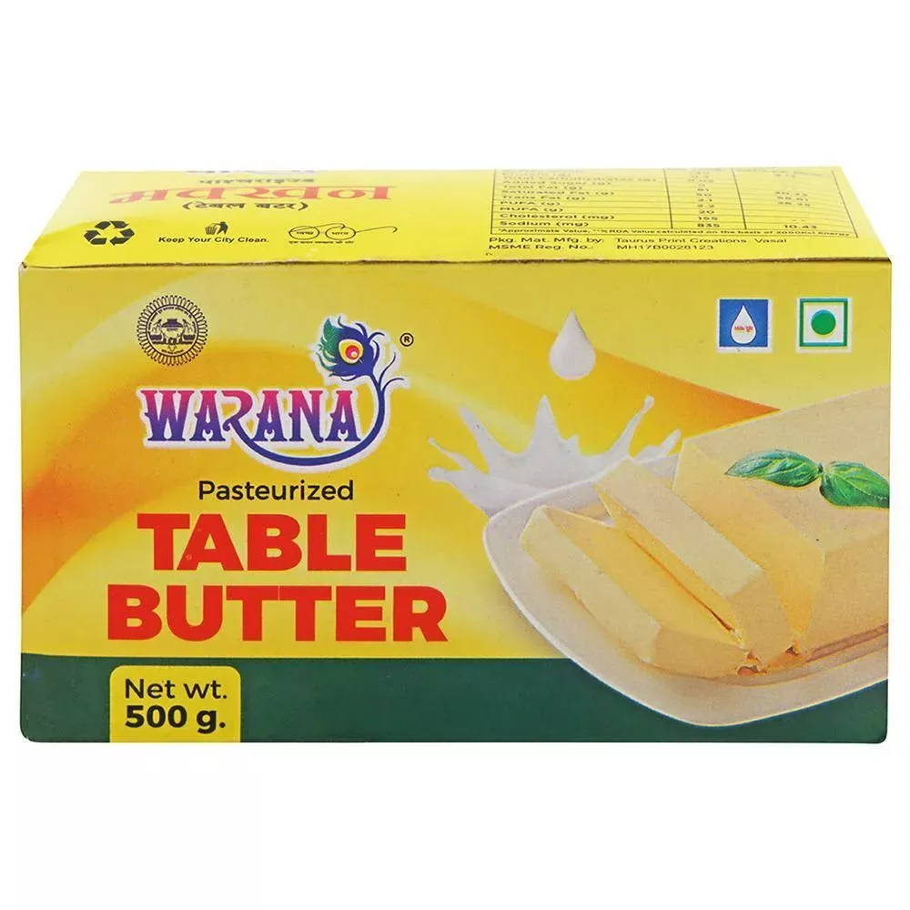  Warana Pasteurized Table Butter in Alibag - Rich and Creamy Culinary Delight SHREE SEVA AGENCY SHREE SEVA AGENCY  BEHIND JANSEVA  DAIR SIDHARAJ KALAMNDIR BEACH ROAD LANDMARK NEAR OLD NAGAR PALIKA ALIBAG