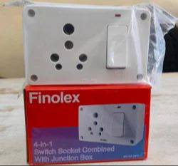 AG ELECTRICAL HARDWARE - Finolex Switch Socket Combined with Junction Box in Muzaffarpur Bihar - Efficient Electrical Setups in MUZAFFARPUR