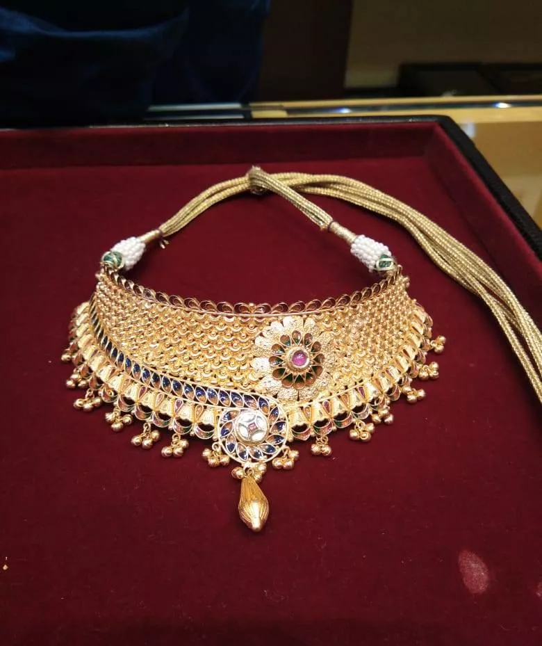  KRISHNA JEWELLERS Choker Necklace in Sadulpur with Intricate Design J K JEWELLERS KRISHNA JEWELLERS  MAIN MARKET RAMDEV  JI ROAD MAIN MARKET SADULPUR LANDMARK RAMDEV Ji Road Main Market