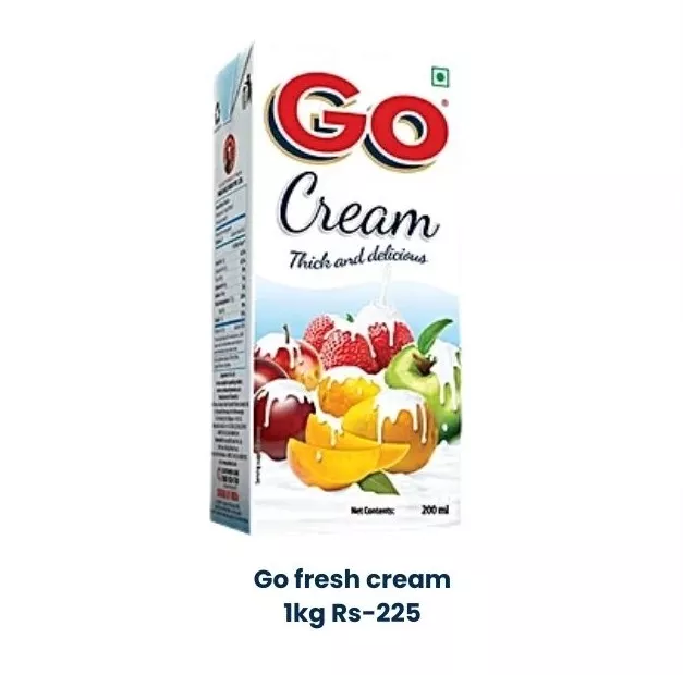 Go Fresh Cream in Alibag: Rich and Creamy Dairy Delight -  - Buy Online at SHREE SEVA AGENCY