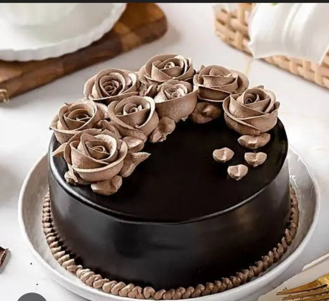 Chocolate Floral Cake in Barpeta - Decadent Delight -  - Buy Online at TAHER ENTERPRISE