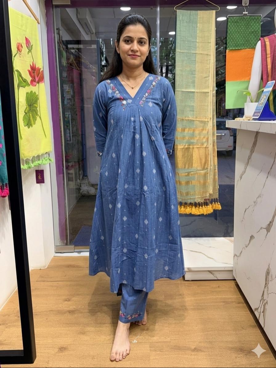  Ethnic Blue Kurta Set in New Delhi - Stylish & Comfortable ERA OF SIYA SHOP NO G 1 KRISHNA PLAZA II PLOT NO 3 SECTOR 12 DWARKA NEW DELHI SOUTH WEST DELHI DELHI LANDMARK SANDOZ