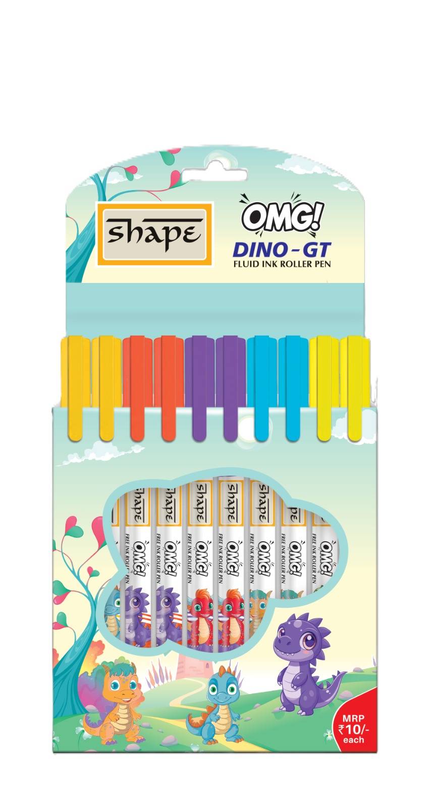 PRAMOD STATIONERS - Stationery/ Roller Pen in Chittorgarh: Shape OMG! Dino-GT Fluid Ink Roller Pen in BEGUN