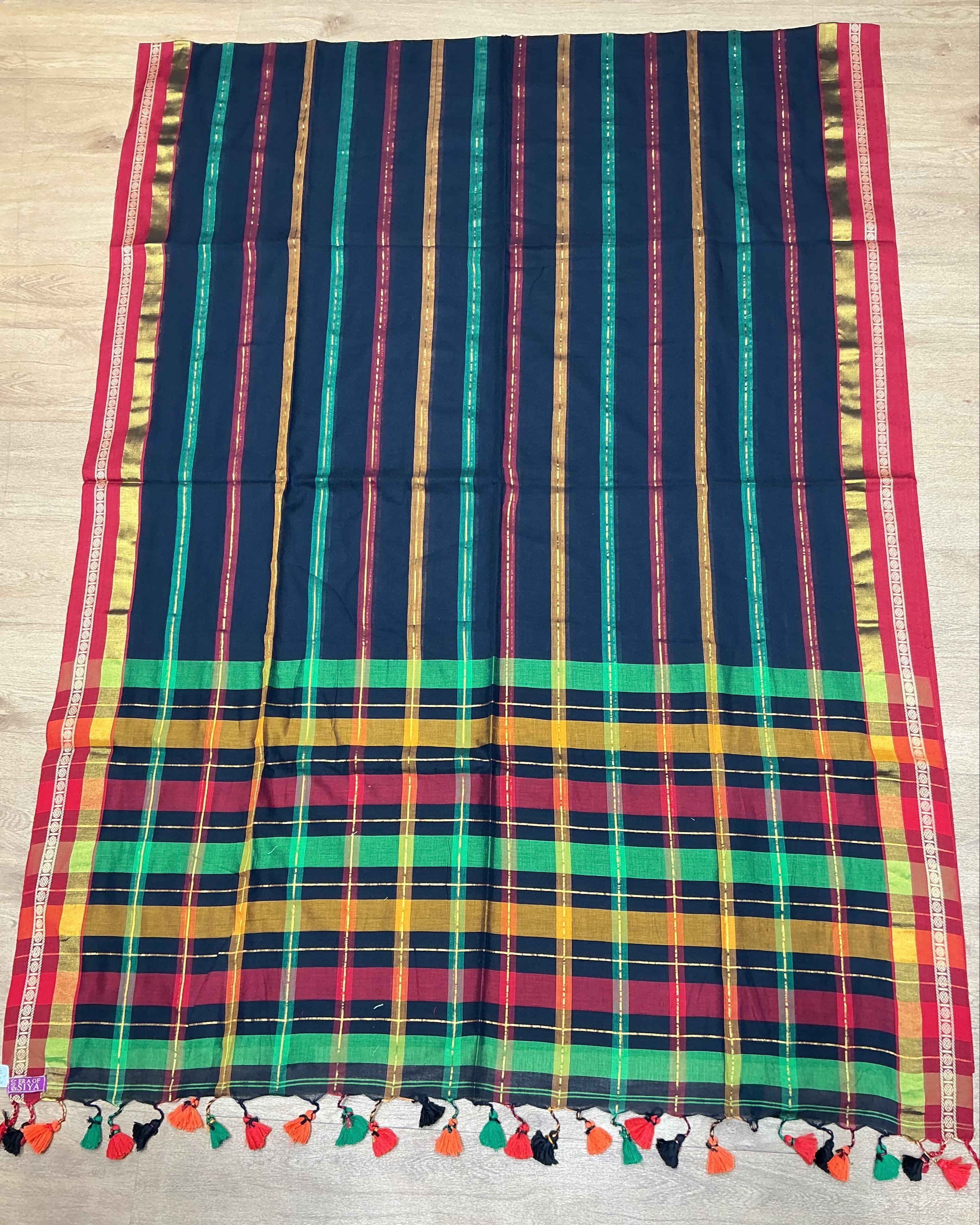  Multicolor Handwoven Cotton Saree ERA OF SIYA SHOP NO G 1 KRISHNA PLAZA II PLOT NO 3 SECTOR 12 DWARKA NEW DELHI SOUTH WEST DELHI DELHI LANDMARK SANDOZ
