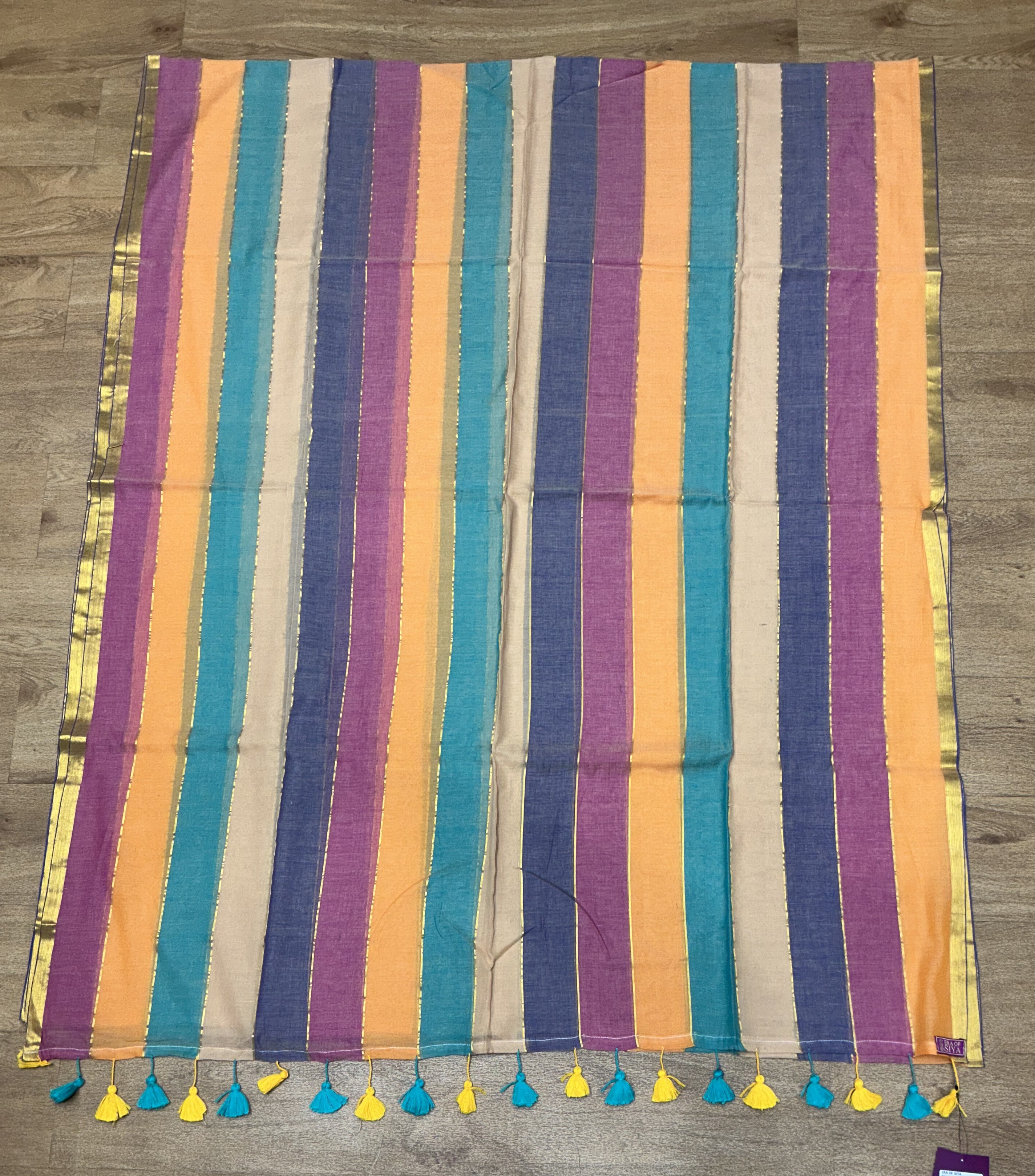  Cotton Saree Colorful Striped in New Delhi Vibrant Tassel Details ERA OF SIYA SHOP NO G 1 KRISHNA PLAZA II PLOT NO 3 SECTOR 12 DWARKA NEW DELHI SOUTH WEST DELHI DELHI LANDMARK SANDOZ