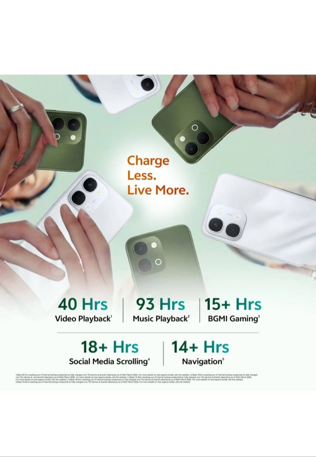 Vivo T5x 5G in Benipatti Cyber Green Smartphone - Image 1