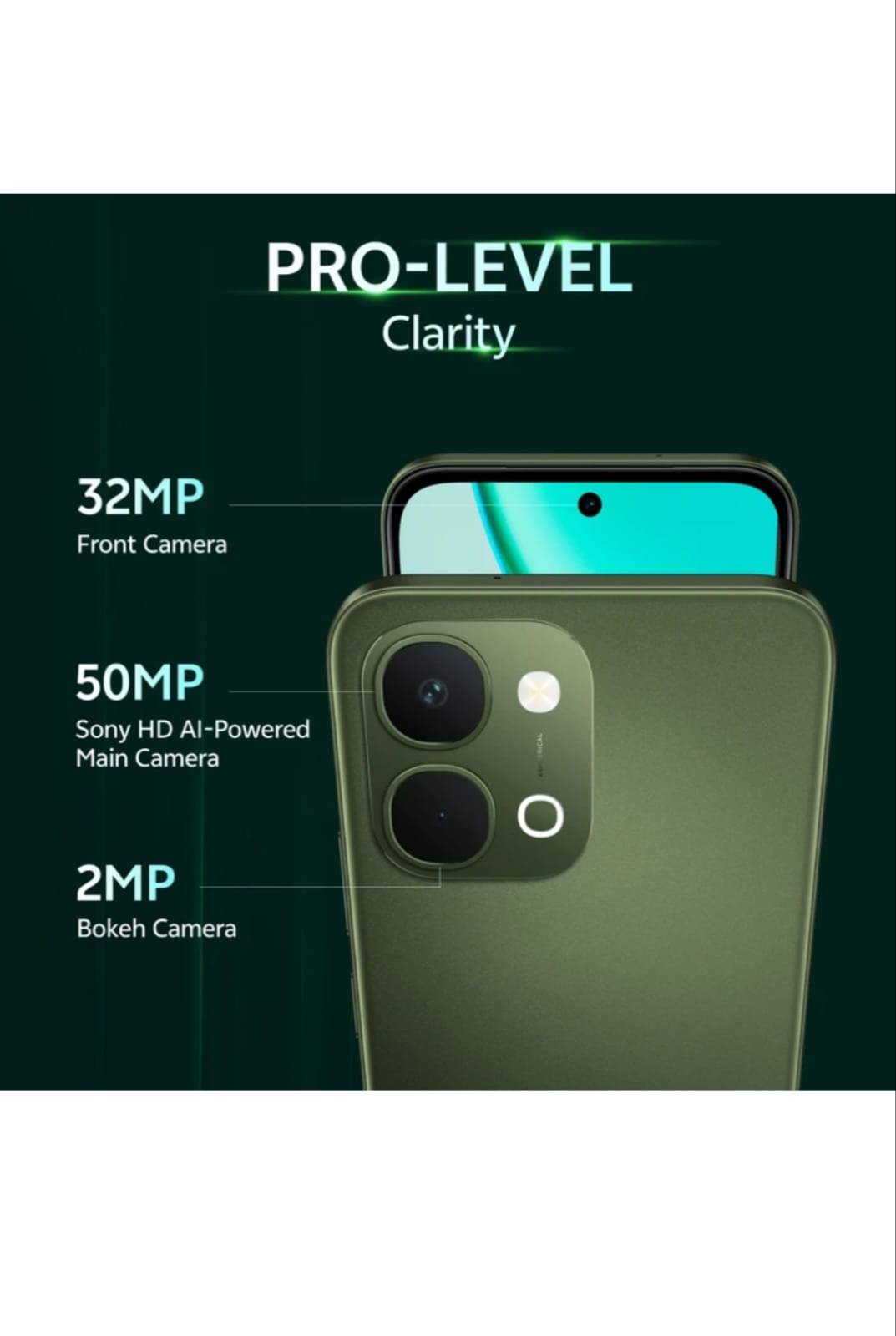 Vivo T5x 5G in Benipatti Cyber Green Smartphone - Image 3