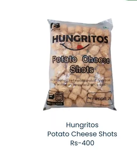 Hungritos Potato Cheese Shots in Alibag: Delicious Frozen Snack -  - Buy Online at SHREE SEVA AGENCY