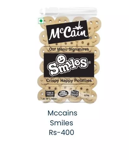 McCain Smiles Potato Snacks in Alibag: Crispy and Delicious -  - Buy Online at SHREE SEVA AGENCY