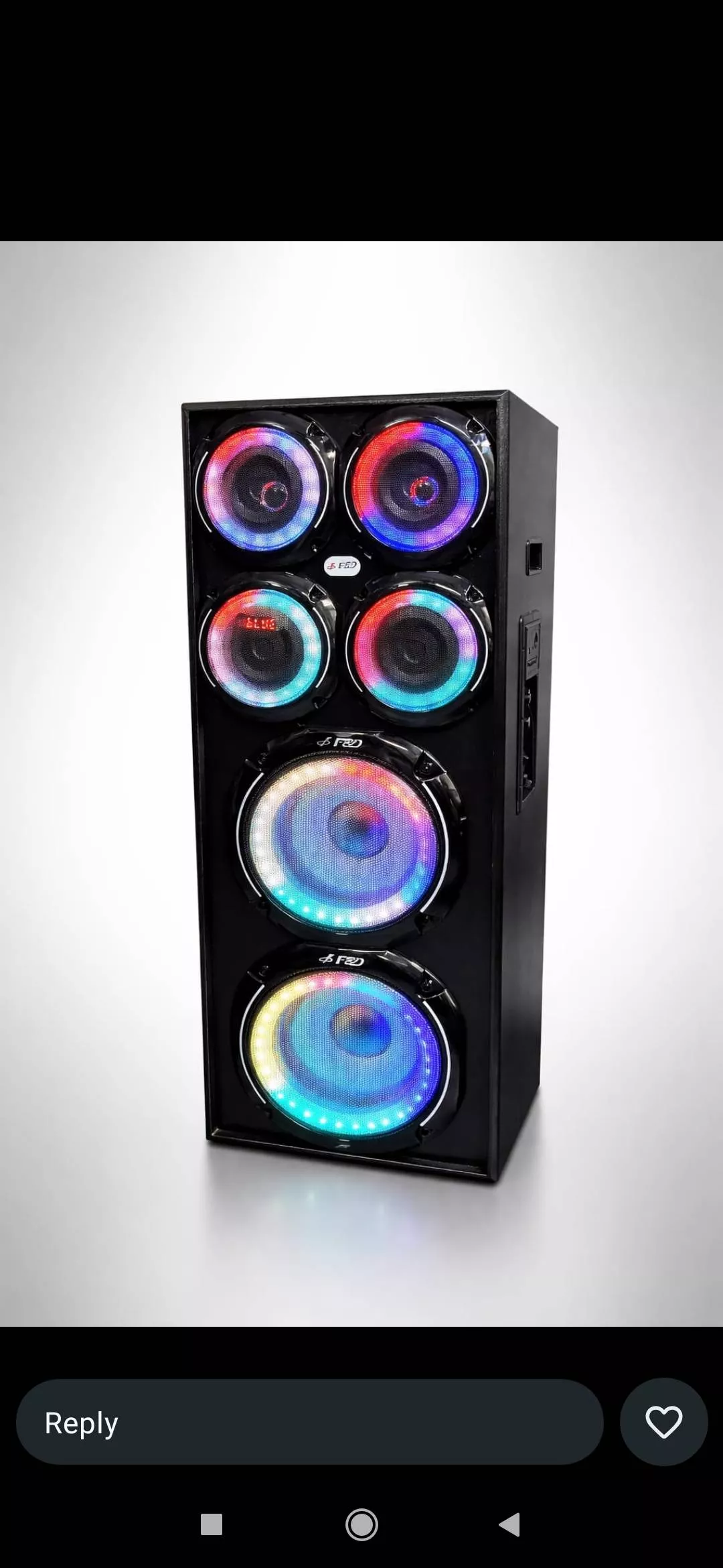 F&D Tall Boy Speaker in Bajrangi Sound Service - Dynamic RGB Lighting -  - Buy Online at RAMAN YADAV