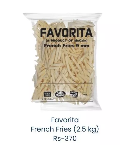 Favorita French Fries in Alibag - Convenient Pack of Frozen 9mm Fries -  - Buy Online at SHREE SEVA AGENCY