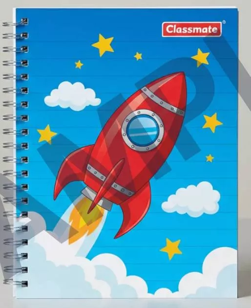 Classmate Spiral Notebook in Villagekharindwaneer Kharindwa Rocket and Stars Cover Design -  - Buy Online at PAL ONLINE SERVICE