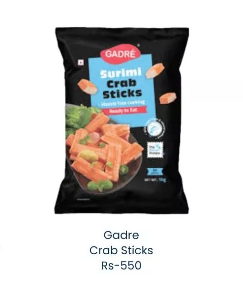  Gadre Surimi Crab Sticks in Alibag - Ready-to-Eat Seafood Snack SHREE SEVA AGENCY SHREE SEVA AGENCY  BEHIND JANSEVA  DAIR SIDHARAJ KALAMNDIR BEACH ROAD LANDMARK NEAR OLD NAGAR PALIKA ALIBAG