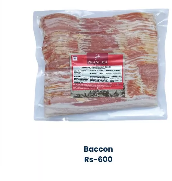 Prasuma Premium Pork Streaky Bacon in Alibag - Delicious & Crispy -  - Buy Online at SHREE SEVA AGENCY