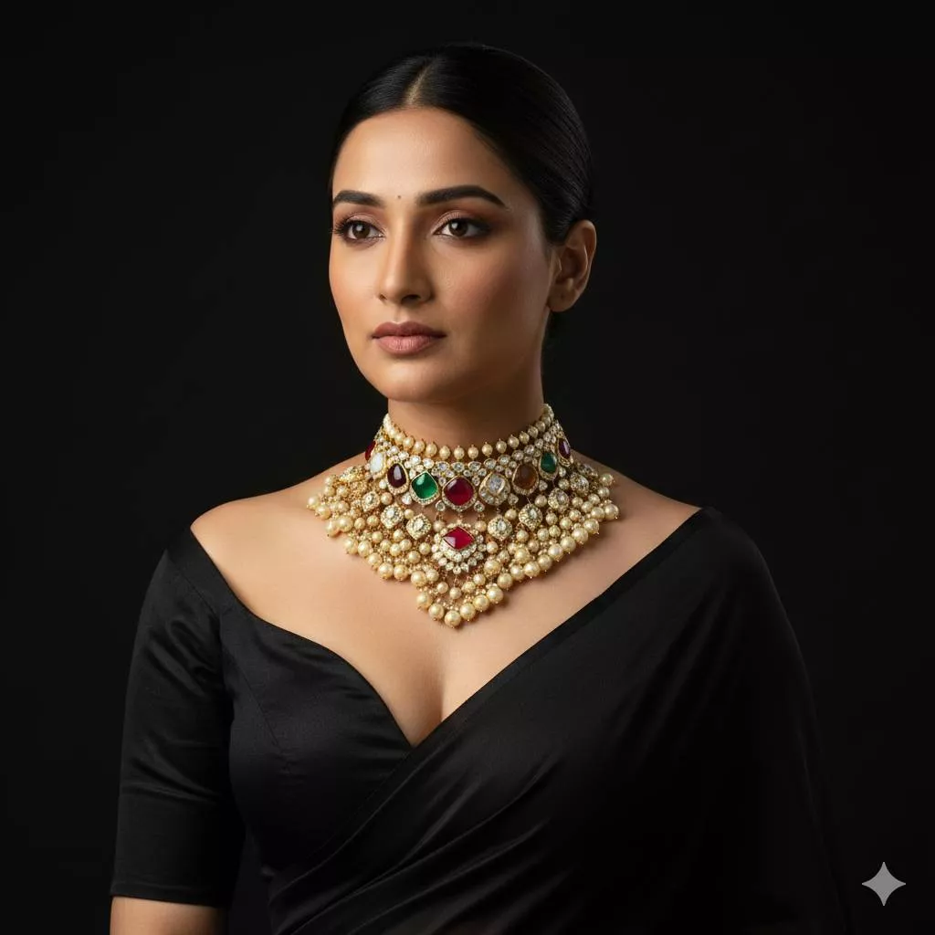 SATYA JEWELS Diamond Polki Set in Chandni Chowk - Exquisite Design -  - Buy Online at SATYA JEWELS