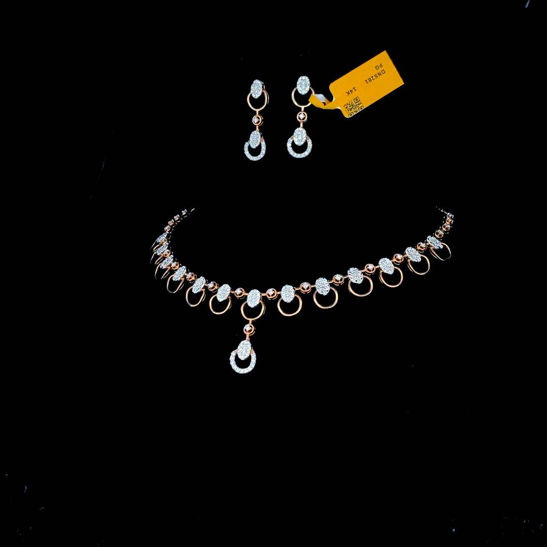 SATYA JEWELS - Satya Jewels Diamond Necklace Set in Chandni Chowk with Lowest Making Charges in NAI SARAK