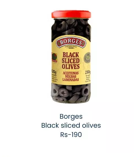  Borges Black Sliced Olives in Alibag - Flavorful Addition for Your Dishes SHREE SEVA AGENCY SHREE SEVA AGENCY  BEHIND JANSEVA  DAIR SIDHARAJ KALAMNDIR BEACH ROAD LANDMARK NEAR OLD NAGAR PALIKA ALIBAG